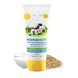 Milky Soft Mineral Based Sunscreen SPF 30 & PA+++ With Oats, Milk and Calendula for Babies