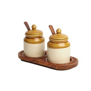 Old-Fashioned Ceramic Pickle Jars