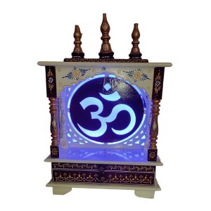 Handcraft High-quality Wooden Pooja Mandir with lights